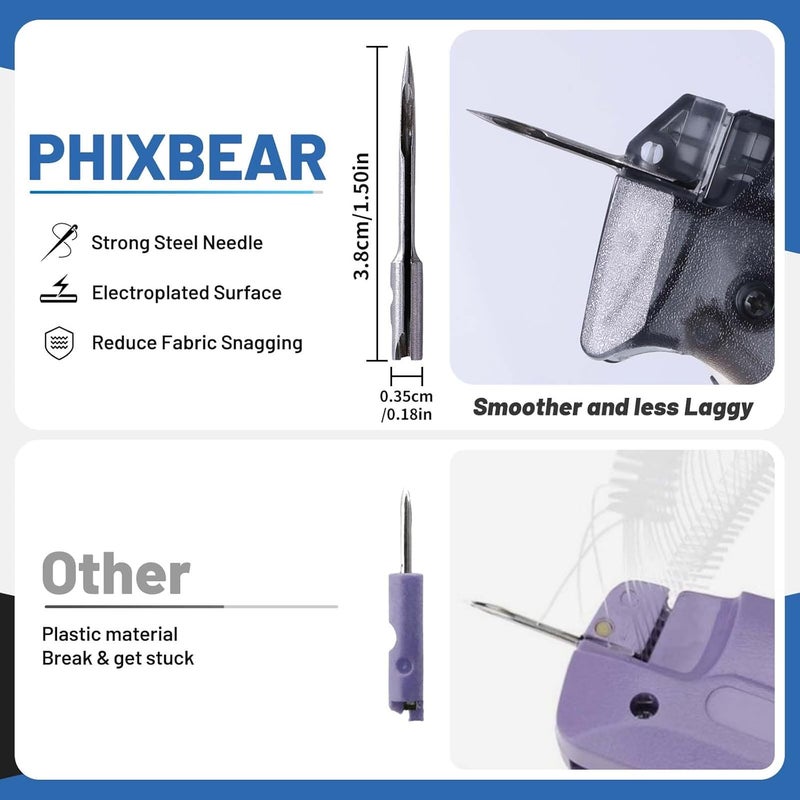 PHIXBEAR Stronge Steel Needle Tagging Gun for Clothing, Price Tag Attacher Gun with 1100pcs Colorful Fasteners 2 inch for Manufacturers, Retailers, Consignment, Yard Sales, Garage Sales - Image 3